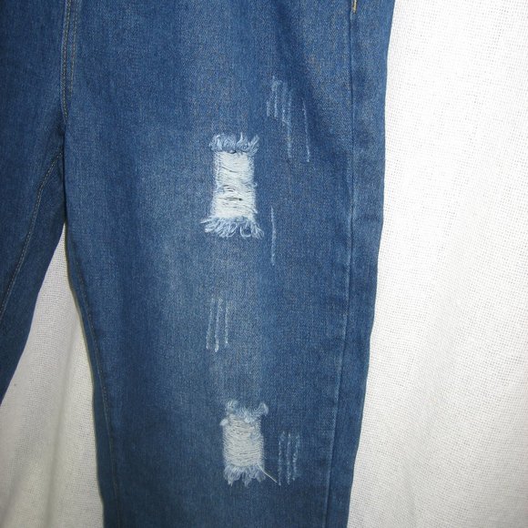 NWT Ava Costume Denim Overalls-Destroyed-SZ Small - Picture 5 of 15